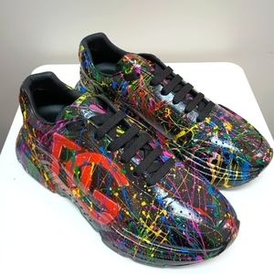 Dolce & Gabbana Logo Daymaster Hand-painted Sneakers CS1791-AY305